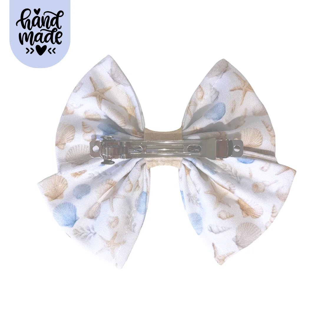 Hair Bow - Seaside Serenity - The Neutral Dog Company