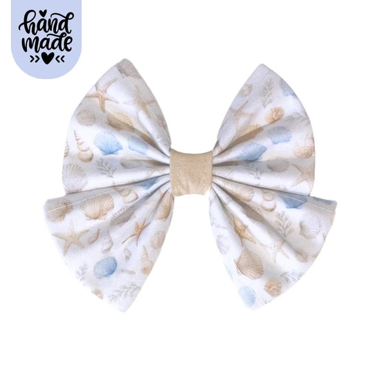 Hair Bow - Seaside Serenity - The Neutral Dog Company