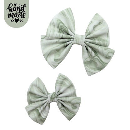 Sailor Bow - Pistachio Swirl - The Neutral Dog Company