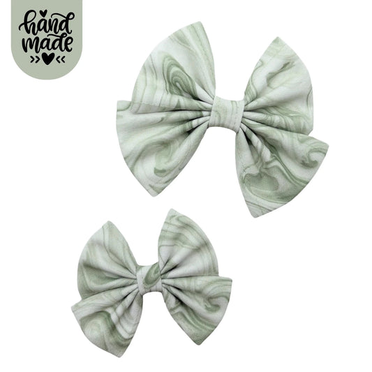 Sailor Bow - Pistachio Swirl - The Neutral Dog Company