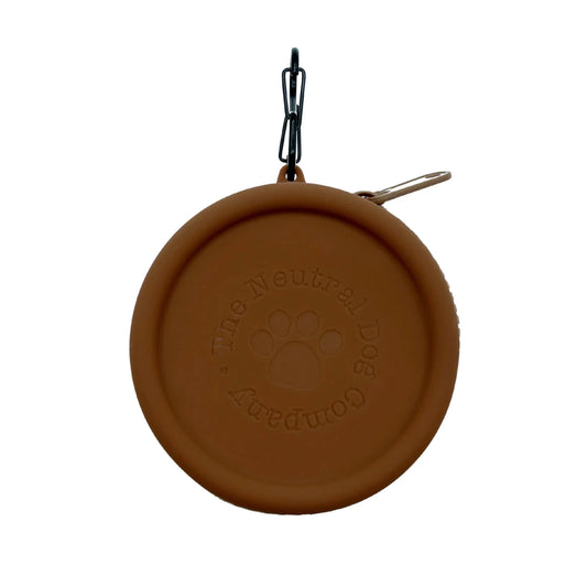 Silicone Treat Pouch - Brown - The Neutral Dog Company