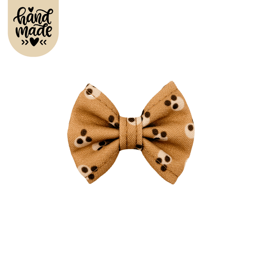 Small Bow Clip - Cookie Dough - The Neutral Dog Company