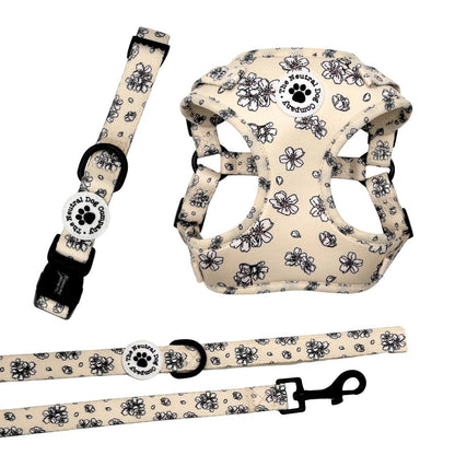 Starter Step-in Dog Harness Bundle - Blooming Blossom - The Neutral Dog Company